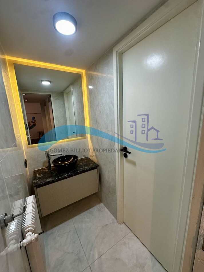 Departamento 3 ambientes con ventanal a la calle